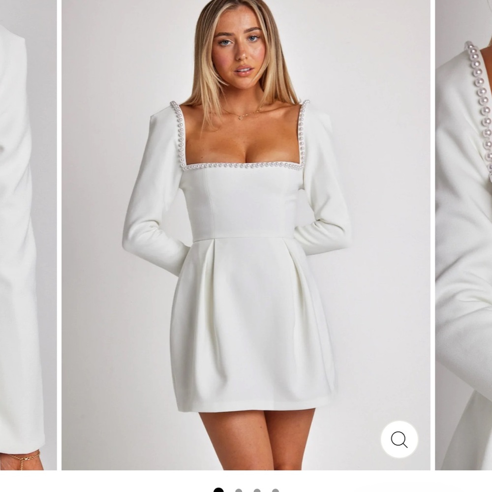 Odd Muse White Pearl Dress